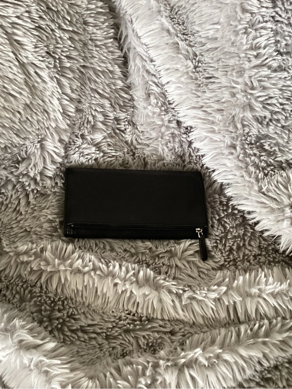 Coach Everyday Black Leather Wallet with Turn-Lock Closure